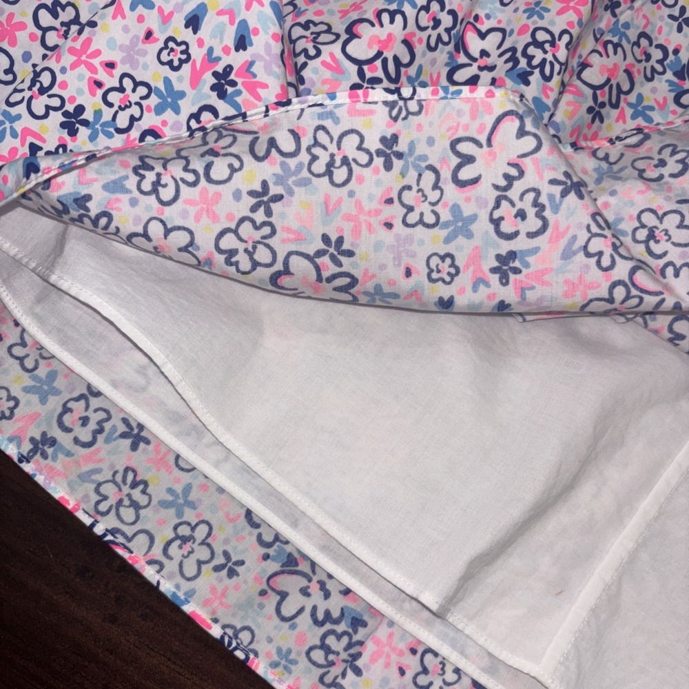 Lilly Pulitzer Novella Tiered Dress Sz M Multi Sun Resort Travel Lined Cotton - Picture 8 of 12